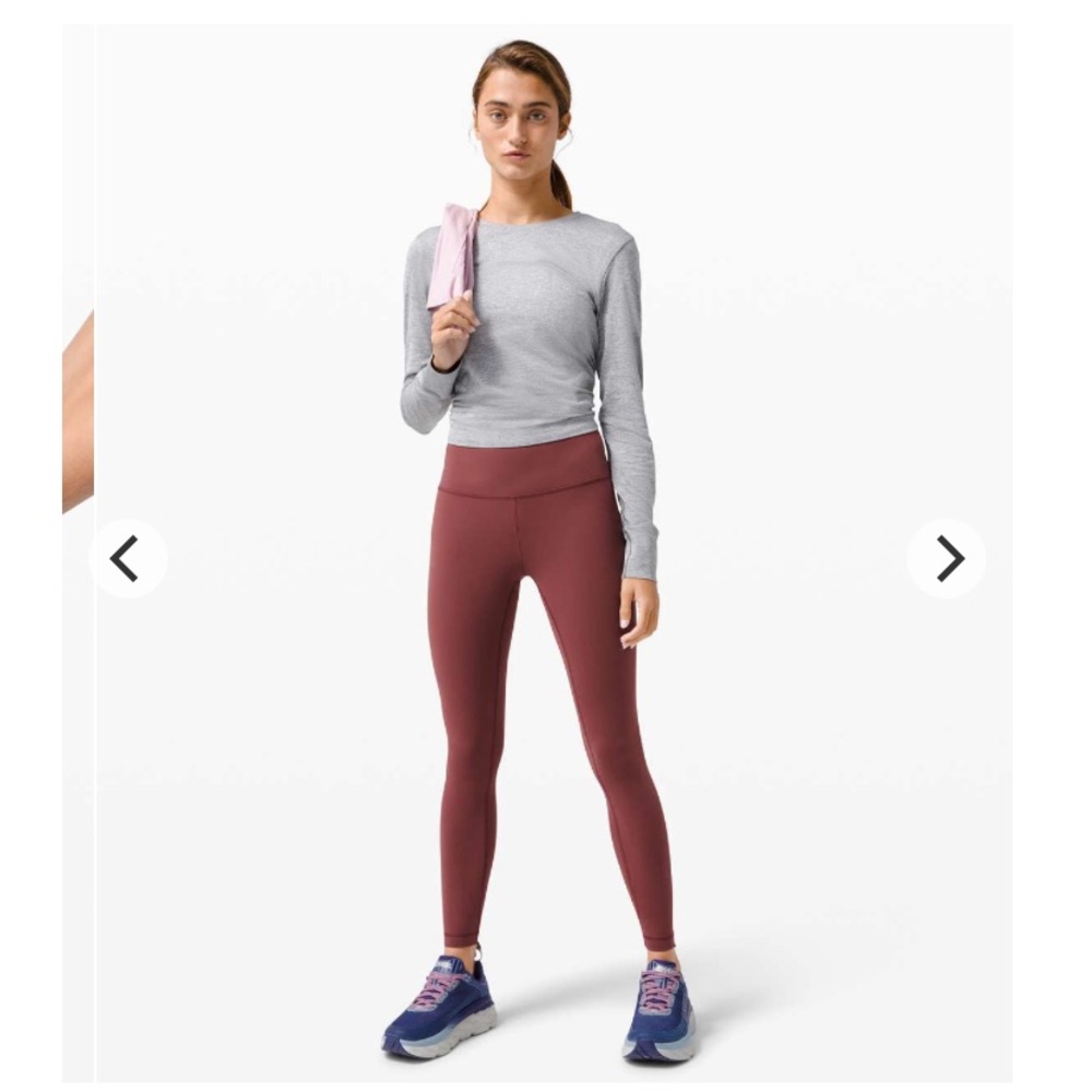 Lululemon Wunder Train High-Rise Tight 25" Woman 10 Savannah Everlux Performance